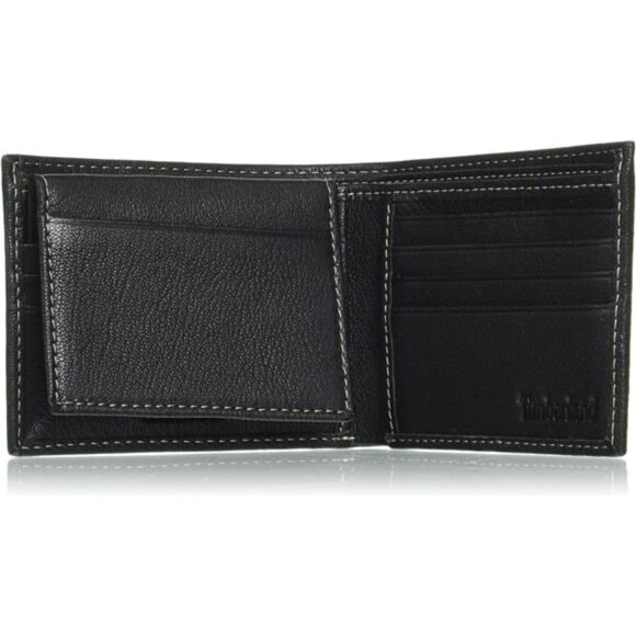 Timberland Men's Leather Passcase Security RFID Wallet, Black, One Size - Picture 5 of 7